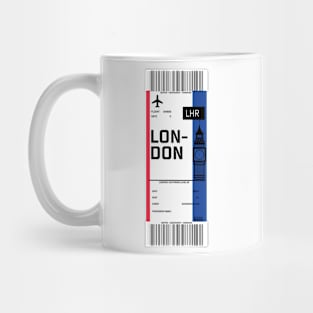 London boarding pass Mug